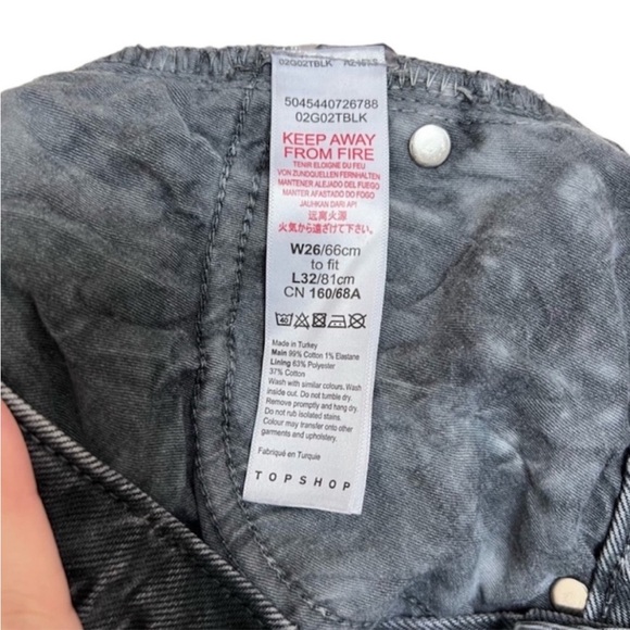 Top Shop Bleached Tie-Dye Jeans - Picture 5 of 5